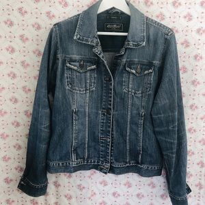90’s Vintage Stretch Denim Jacket. Size L.